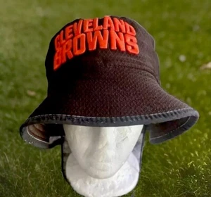 NEW ERA NFL CLEVELAND BROWNS BUCKET HAT BROWN+ORANGE ADULT ONE SIZE FITS MOST - Picture 1 of 5