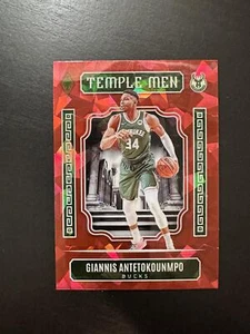 2023-24 Panini Phoenix Giannis Antetokounmpo #18 Red Ice Prizm Milwaukee Bucks - Picture 1 of 2