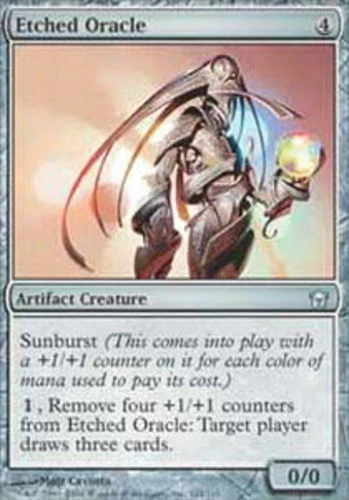 Etched Oracle - Foil ~ Lightly Played Fifth Dawn 5th MTG Magic UltimateMTG Artif - Image 1 of 1