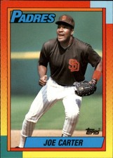 1990 Topps Traded San Diego Padres Baseball Card #20T Joe Carter