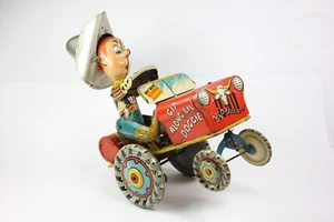 1930 Unique Art Mfg. Co. Newark, N.J. "RODEO JOE" Tin Windup CRAZY BUCKING JEEP - Picture 1 of 10