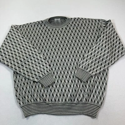 Linea Uomo Sweater Mens 54/XL Wool Blend Pullover Grandpacore Oversized Y2K - Image 1 of 4