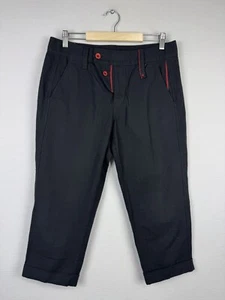 Marithe Francois Girbaud schwarze bequeme Hose mit Eingrifftaschen weites Bein Gr. US 29 - Bild 1 von 22