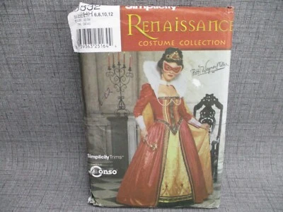 Simplicity 9832 Renaissance Costume Collection Dress sz 6 8 10 12 Sewing pattern - Image 1 of 4