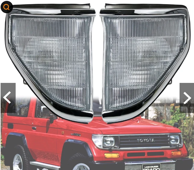 1 Pair Corner Light Lamp For Toyota Landcruiser Bundera 70 78 Series 90-96 KZJ78 - Image 1 of 4