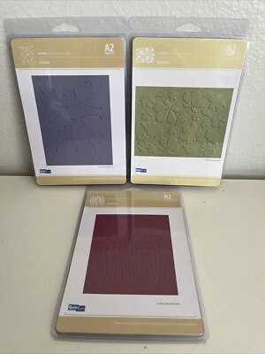 NEW LifeStyles Crafts QUICKUTZ Embossing Folder Lot, Plants Vines Leaves - Image 1 of 4