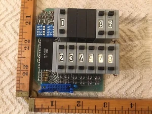 9 Vintage HARTMANN PUSH THUMB WHEEL SWITCH, PLUS AND MINUS On Board W/ Sockets - Picture 1 of 8