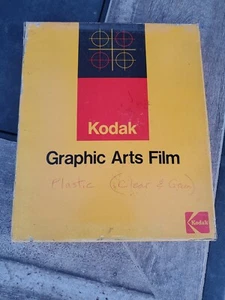 Kodak Graphic Arts Film 100ct PMT transparent receiver sheet 2598 VTG clear 1978 - Picture 1 of 6