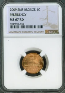 2009 Lincoln Cent Presidency NGC MS67 RD SMS Quality - Picture 1 of 2