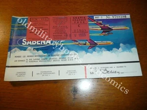 SABENA 1965 VECCHIO BIGLIETTO VINTAGE AIRLINE TICKET FLUGTICKET 3 - Imagen 1 de 1