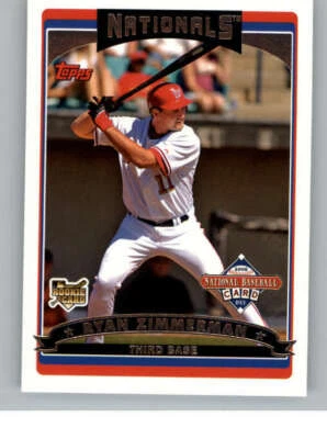 2006 Topps National Baseball Card Day Inserts #T3 Ryan Zimmerman (ref 144874) - Image 1 of 2