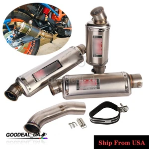 Modified Exhaust Mid Pipe Mufflers Slip For Duke 390 250 125 RC390 Svartpilen401 - Imagen 1 de 12