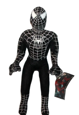 NEW WITH TAG 2006  Black Spiderman 3 Toy Factory 9" Plush - Image 1 of 2