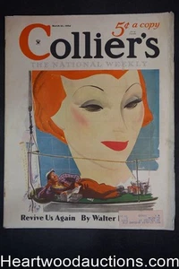 Collier's Mar 31, 1934 Ernest Haycox, artwork by C.C. Beall, Geroge Howe - Picture 1 of 1