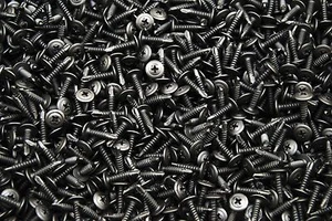(1300) Plain Black Phillips Mod Truss Head #8 x 3/4 Self-Drilling Lath Tek Screw - Picture 1 of 1