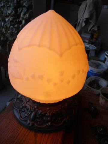 Vintage Antique Flush Mount Victorian Milk Glass Light Fixture 21922 B Cover