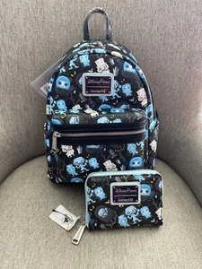 Mini Mochila Disney Parks LOUNGEFLY Pop 2021 MANSIÓN EMBRUJADA + Billetera Nueva con Etiquetas - Imagen 1 de 6