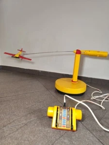 Vintage seltenes sowjetisches Flugzeug der UdSSR elektromechanisches Spielzeug mit Box - Bild 1 von 16