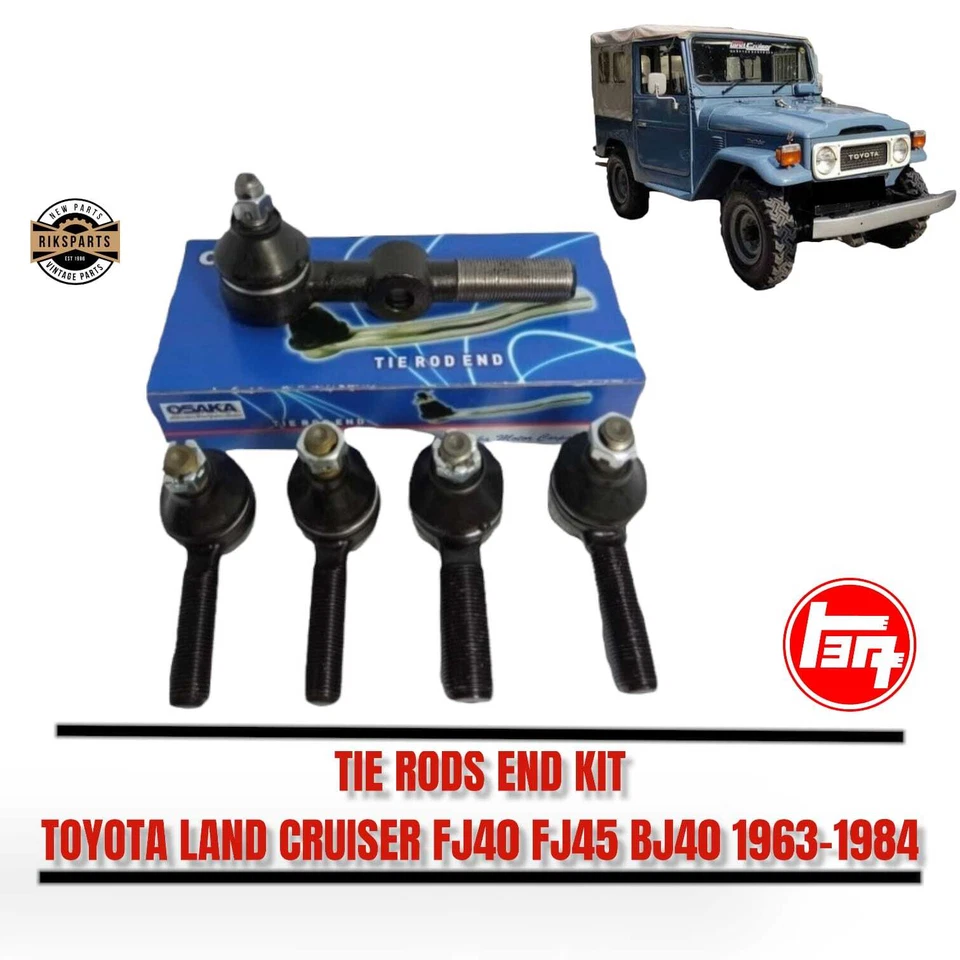 Kit de extremos de barras de amarre Toyota Land Cruiser Fj40, Fj45, Bj40 1963 - 1984 Foto 1 de 2