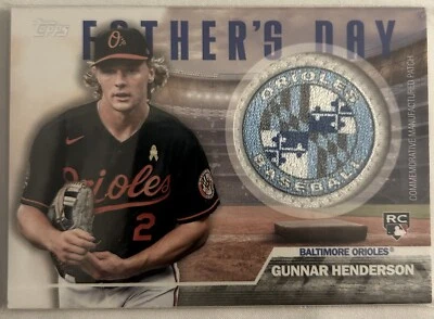 2023 Topps Series 2-Father's Day Commemorative Team Patches Gunnar Henderson RC - Image 1 of 2