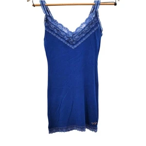 Y2K Fee Hollister Camisole Spitzenborte Lagenlook Babytee Coquette Twilight-Core S - Bild 1 von 11