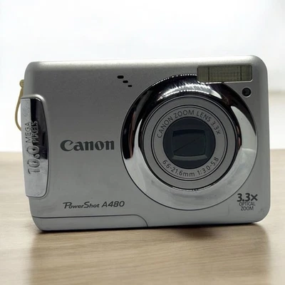 Canon PowerShot A480 Digital Camera  - 10.0 Mega Pixels - *FOR PARTS / READ* - Image 1 of 4