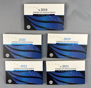 2018-2022 American Innovation $1 Proof Sets Lot OGP COAs US Mint 17 coins - Picture 1 of 8