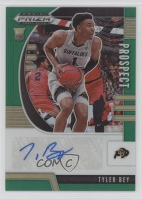2020-21 Panini Prizm Draft Picks Prospect Green Tyler Bey #PA-TB Rookie Auto RC - Image 1 of 2