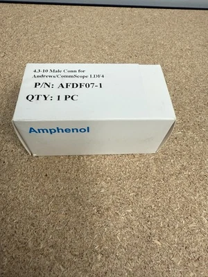 AMPHENOL AFDF07-1 FIBER OPTICS Compression Connector, 4.3/10 male for 1/2in - Image 1 of 2