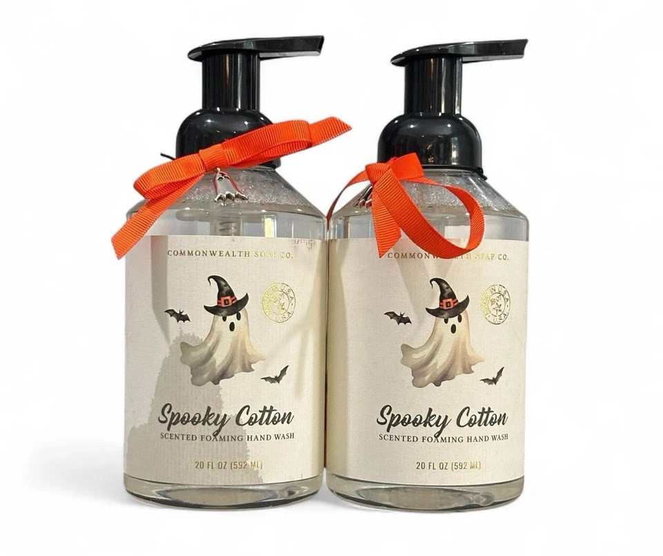 🆕2 COMMONWEALTH SOAP CO 👻ALGODÓN ESPELUZNANTE (EGIPCIO) ESPUMA LAVADO A MANO CON ALOE Foto 1 de 4