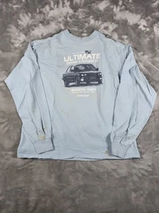 Vintage BMW Shirt Mens Size XL Longsleeve Blue Racing Watkins Glen VTG - Picture 1 of 14