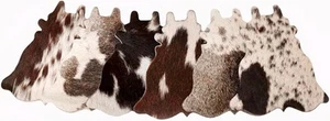 Juego de 6 posavasos de cuero de vaca bebida natural colores de piel de vaca - Imagen 1 de 5