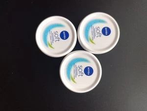 NIVEA Soft Creme, 3er-Pack, Erfrischende Feuchtigkeitscreme 25ml P - Bild 1 von 3