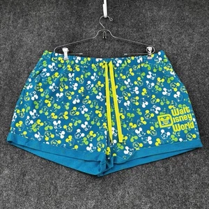 Disney Casual Shorts Colorful Mickey Logo Stretchy Women’s 2XL - Picture 1 of 11