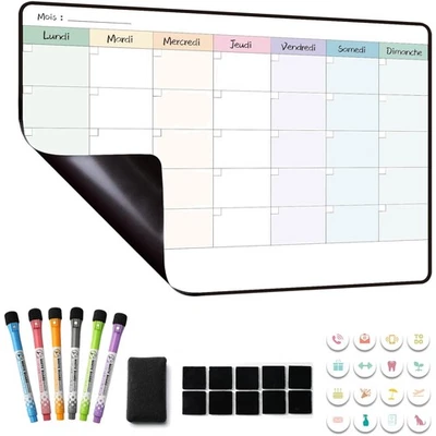 Magnetischer Kalender Planer Whiteboard für Organisation und Planung Erwachsene - Bild 1 von 4