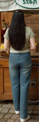 Cola de caballo cabello humano 1484 — 15 pulgadas / 110 gramos Foto 1 de 4