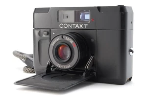 【NEAR MINT】CONTAX T Black Rangefinder 35mm Film Camera From JAPAN - Picture 1 of 11