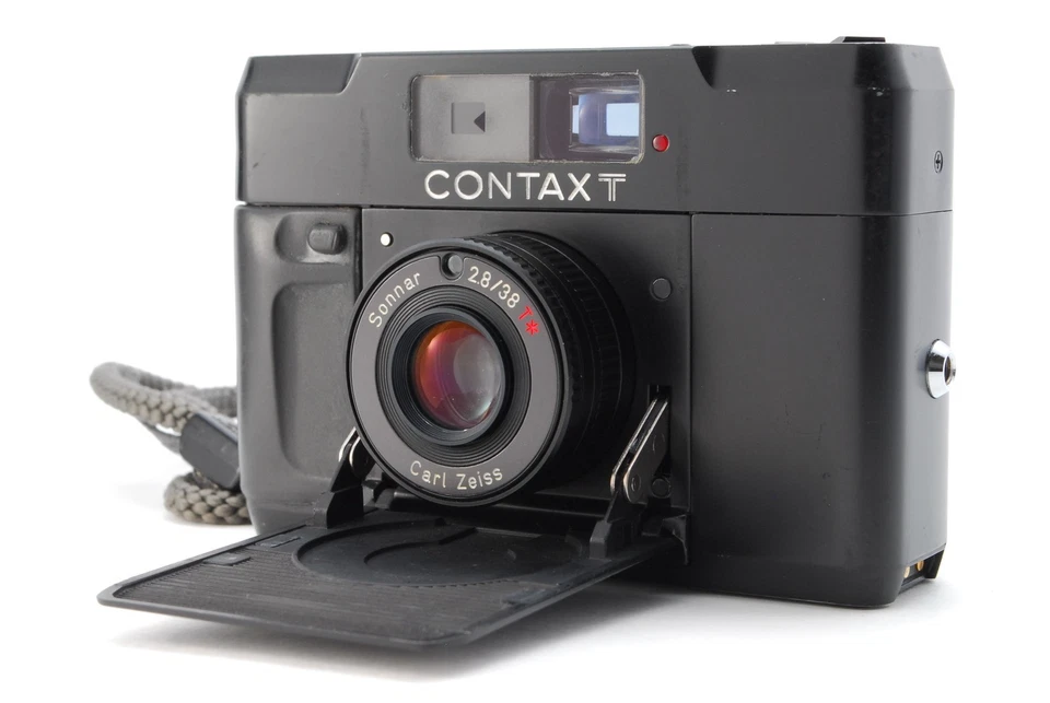 【NEAR MINT】CONTAX T Black Rangefinder 35mm Film Camera From JAPAN - Image 1 of 4