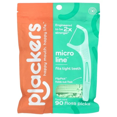 Micro Line, Floss Picks, Fresh Mint, 90 Count - Image 1 of 3