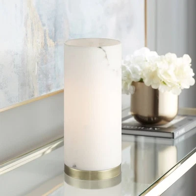 Lámpara de mesa Renier 14" de alto imitación alabastro Foto 1 de 4