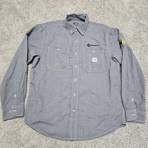 Carhartt Hemd Herren M Flame Resistant Force Loose Fit Grau Langarm 104138 - Bild 1 von 14