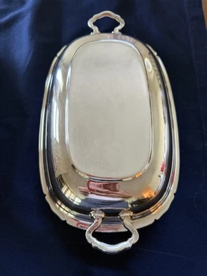 Plato dividido cubierto vintage Reed & Barton Mayflower 5001 plateado para servir Foto 1 de 4