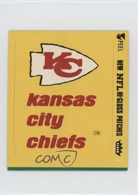 1977 Fleer Teams in Action Team Hi-Gloss Kansas City Chiefs (Logo) #KC Patch - Image 1 of 2