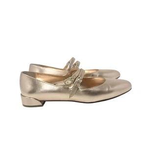 Christian Louboutin Sweet Jane Leather Ballet Flats Rose Gold Size 38 - Picture 1 of 12