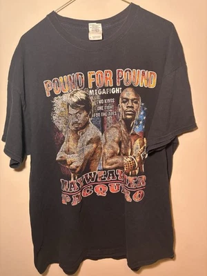 Mayweather vs Pacquiao P4P Fight Of The Century RARE Shirt Sz XL Boxing DBLSIDE - Image 1 of 4