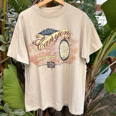 Vintage 1996 Grand Canyon Tee XL Tan Outdoor Outfitters Classic Gear - Image 1 of 4