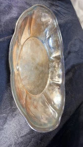 Antique Silver Plated Oval Tray FB Rogers - Picture 1 of 8