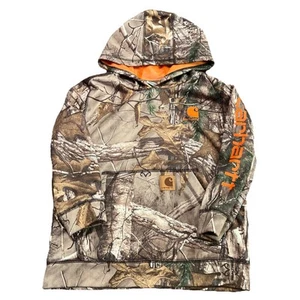 Carhartt Hoodie Sweatshirt Boys Youth Size 7 Realtree Camo - Picture 1 of 12
