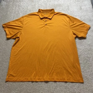 Nike Golf Shirt Mens 3XL Orange Dri Fit Short Sleeve Polo Activewear Outdoor - Picture 1 of 9