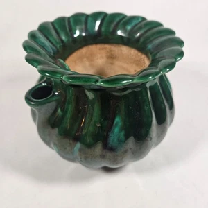 Vintage Green Self Watering African Violet Planter 2-Piece Scalloped Rim VTG USA - Picture 1 of 12
